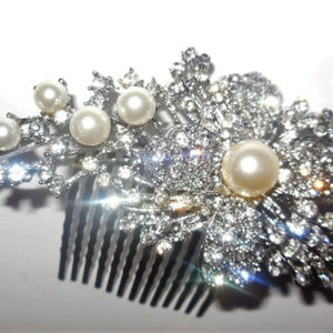 Hair Comb NEW Rhinestones Pearl Hair Accessories
